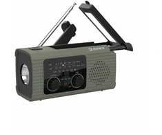Hawk HWRDI410GN Radio Solar Dynamo With Flashlight
