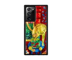Dėklas iKins case for Samsung Galaxy Note 20 Ultra cat with red fish