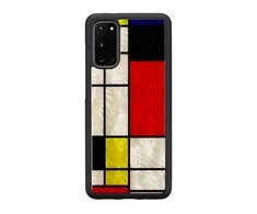 Dėklas iKins case for Samsung Galaxy S20 mondrian juodas