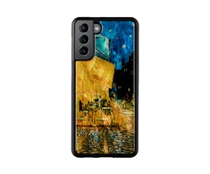 Dėklas iKins case for Samsung Galaxy S21+ cafe terrace juodas