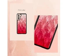Dėklas iKins case for Samsung Galaxy S21+ pink lake juodas