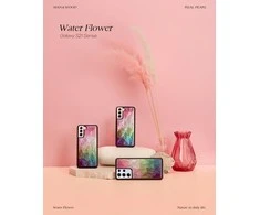 Dėklas iKins case for Samsung Galaxy S21+ water flower juodas