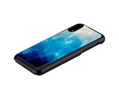 Mėlyna iKins telefono dėklas iPhone XR, mėlynas lake juodas