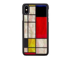Ikins Telefono dėklas iPhone XS Max, Mondrian, juodas