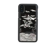 Juodas iPhone XS/S telefono dėklas iKins Crane