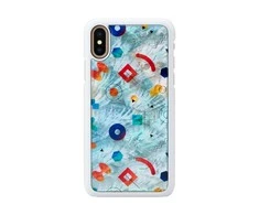 „iKins“ išmaniojo telefono dėklas iPhone XS/S, baltas, su akmenukais