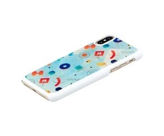 „iKins“ išmaniojo telefono dėklas iPhone XS/S, baltas, su akmenukais