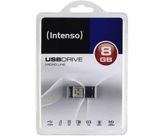 STICK 8GB USB 2.0 Intenso 3500460 Micro Line Juodas