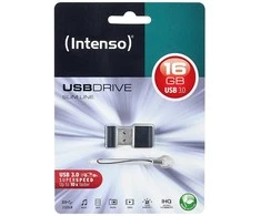 STICK 16GB USB 3.0 Intenso 3532470 Slim Line Juodas