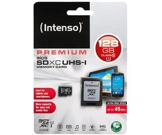 Atminties kortelė Karta Intenso Premium Micro SDXC 64 GB 10 klasės UHS-I (3423491)
