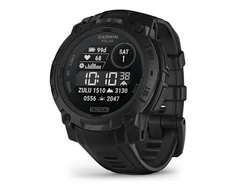 Išmanusis laikorodis Instinct® 3 – 45 mm, Solar, Tactical Edition, Juodas su juodu dirželiu