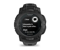 Išmanusis laikorodis Instinct® 3 – 45 mm, Solar, Tactical Edition, Juodas su juodu dirželiu