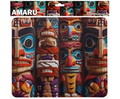 Sbox AMARU M MP-06 pelės kilimėlis 30 x 25 cm, daugiaspalvis