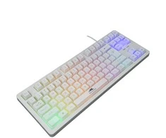 Baracuda membraninė žaidimų klaviatūra KRILL, US išdėstymas, baltos spalvos (BGK-01114)