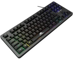 Baracuda membraninė žaidimų klaviatūra KRILL, US išdėstymas, juodos spalvos (BGK-01114)