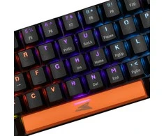 Klaviatūra žaidimams Baracuda Dolphin Mėlyna su laidu mechaninė su pašvietimu juoda