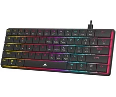 White shark Mechaninė žaidimų klaviatūra Baltas Shark Nagamaki, juoda, su mėlynais jungikliais