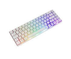 White Shark Klaviatūra žaidimams Baltas Shark Ronin GK-2201 su laidu membraninė su pašvietimu balta