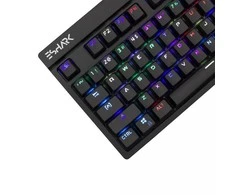 Mechaninė TKL RGB klaviatūra žaidimams eShark Kodachi, Red Switch (+10 Blue Switch), US išdėstymas