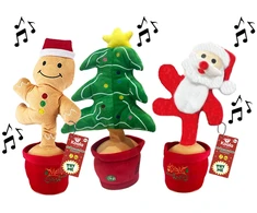 Koala Games G2585 Christmas Danging, Singins &amp; Lighting Plushes 36 cm
