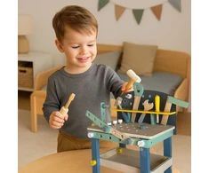 Koala Games G2595 Wooden Workbench With Accesories