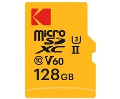 Atminties kortelė Kodak Micro SDXC 128GB UHS-II U3 A1 V60 Ultra Pro