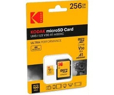 Karta Kodak Microsdxc Micro Sdxc Microsd 256gb Uhs-i U3 V30 A1 + Adapteris