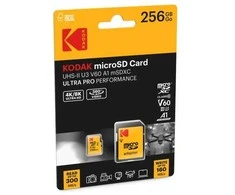Atminties kortelė Kodak Micro SDXC 256GB UHS-II U3 A1 V60 Ultra Pro