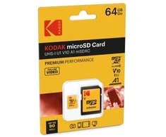 Kodak Micro SDXC 64GB UHS-I U1 V10 A1 Premium