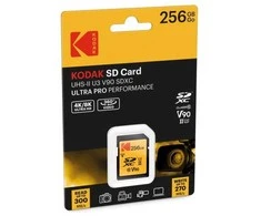 Atminties kortelė Kodak SDXC 256GB UHS-II U3 V90 Ultra Pro