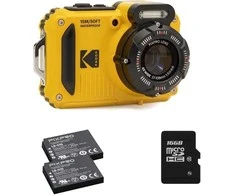 Kodak WPZ2 Geltona Bundle - kamera + SD kortelė ir 2x atsarginės baterijos