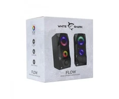 Kompiuterio kolonėlės White Shark Flow su RGB pašvietimu