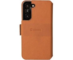 Dėklas Krusell Leather PhoneWallet Samsung Galaxy S22+ cognac (62468)
