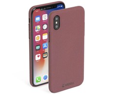 Apple Krusell Sandby piniginės tipo dėklas iPhone X/XS, burgundiškas