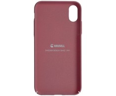 Apple Krusell Sandby piniginės tipo dėklas iPhone X/XS, burgundiškas