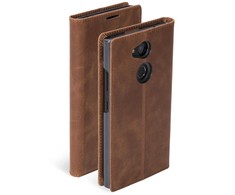Dėklas Krusell Sunne 2 Card Foliowallet Sony Xperia L2 vintage cognac