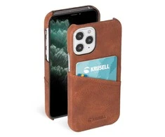 Dėklas Krusell Sunne CardCover Apple iPhone 12 Pro Max senovinis konjakas (62176)