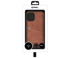 Dėklas Krusell Sunne CardCover Apple iPhone 12 mini vintažinis konjakas (62154)