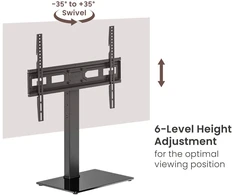 Laikiklis Televizoriaus grindinis stovas Sbox FS-306, 37–75", iki 40 kg