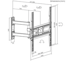 Laikiklis Sbox PLB-3644-2 (32-55/35kg/400x400)