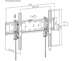 TV laikiklis Sbox PLB-6546T-2 (37-80/75kg/600x400)