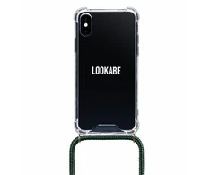 Dėklas Lookabe LUOKABAS Kryžminis Telefonas Clear Case žalia 124; iPhone X / Xs