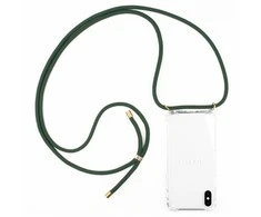 Dėklas Lookabe LUOKABAS Kryžminis Telefonas Clear Case žalia 124; iPhone X / Xs