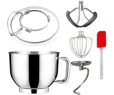 Virtuvinis kombainas Planetinis plaktuvas su 6,5 l dubeniu Lovio ChefMaster, 1 800 W, pilkas