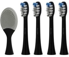Lovio SonicProtect PRO antgaliai sonic dantų šepetėliui vidutinio kietumo Juoda LVTB124BK-HM 5vnt.