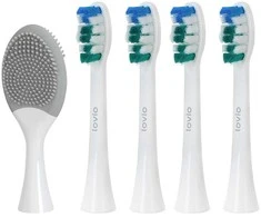 Lovio „SonicProtect PRO Sonic“ dantų šepetėlio galvutės, minkštos, baltos, LVTB124WK-HS, 5 vnt.