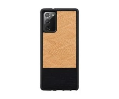 MAN&amp;WOOD dėklas skirtas Galaxy Note 20 herringbone nero juodos spalvos