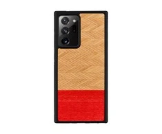 MAN&amp;WOOD dėklas skirtas Galaxy Note 20 Ultra herringbone azalea juodos spalvos