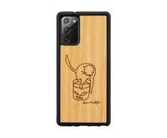 Dėklas MAN&amp;WOOD case for Galaxy Note 20 cat with fish