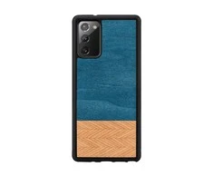 MAN&amp;WOOD dėklas skirtas Galaxy Note 20 denim juodos spalvos